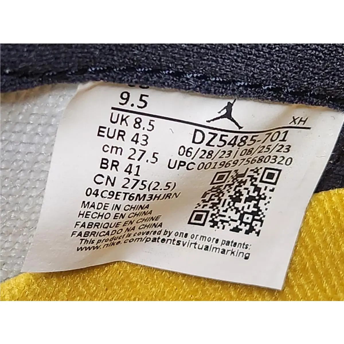 Nike shoes - Nike Air Jordan 1 - Air - DZ5485-701 - Yellow 5