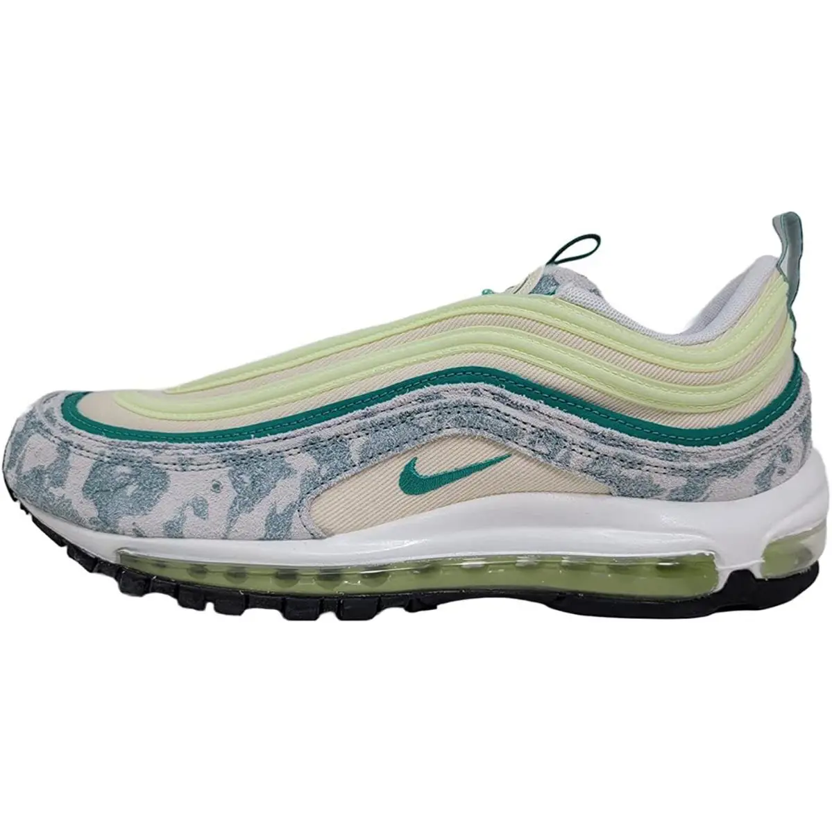 Nike Air Mens Air Max 97 Running Sneakers DX3946 100 - COCONUT MILK/NEPTUNE GREEN