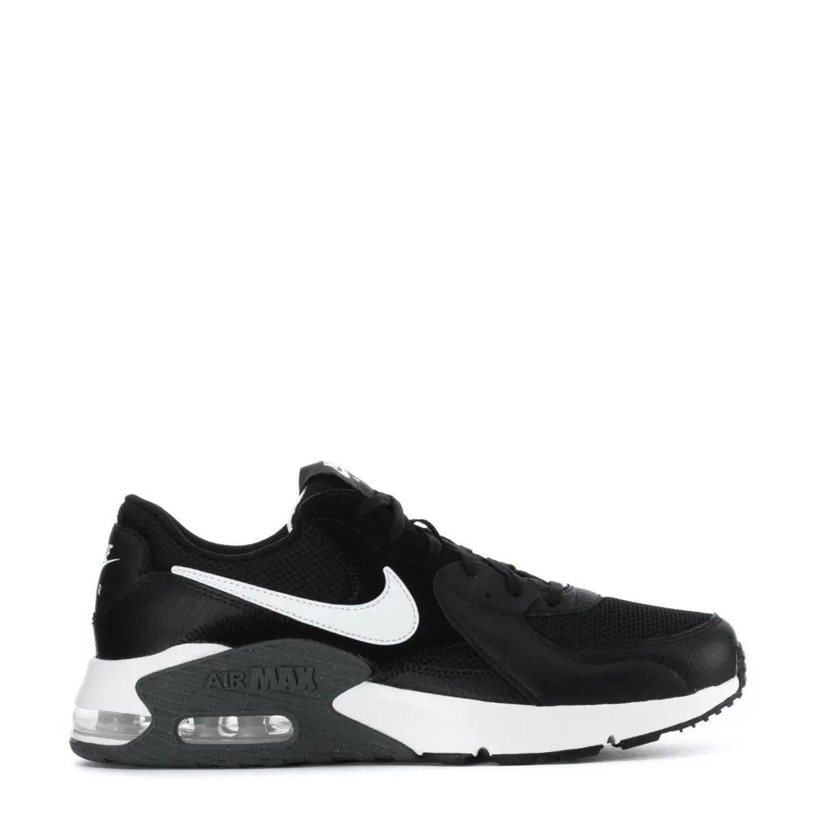 10 Nike Mens Air Max Excee CD4165-001 Black White Dark Grey Shoes - Black