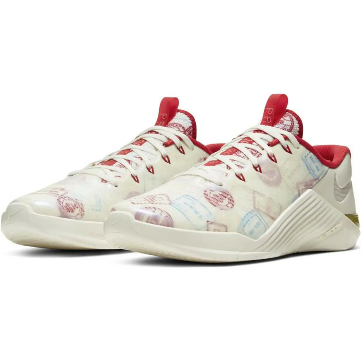 Nike shoes - Nike Metcon 5 AMP - Metcon AMP - CJ0772 - SAIL/METALLIC GOLD-GYM RED 1