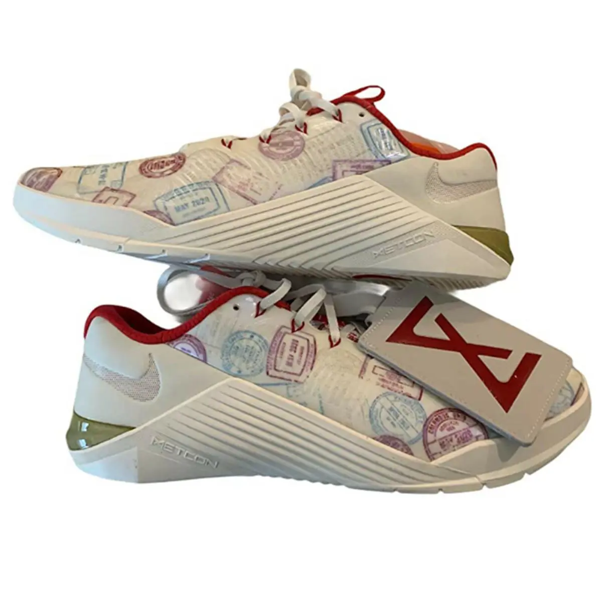 Nike shoes - Nike Metcon 5 AMP - Metcon AMP - CJ0772 - SAIL/METALLIC GOLD-GYM RED 3