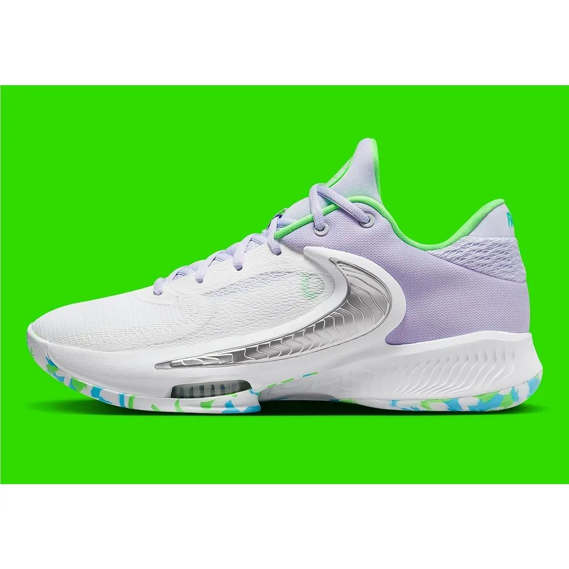 Nike shoes - White, Oxygen Purple, Black 7