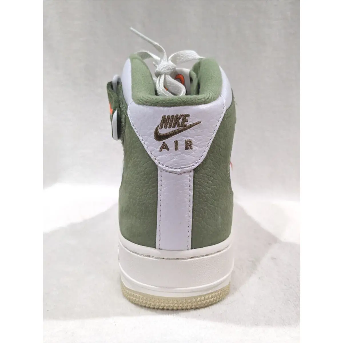 Nike shoes - Nike Air Force 1 Mid QS - DQ3505-100 - White/Orange/Green 5
