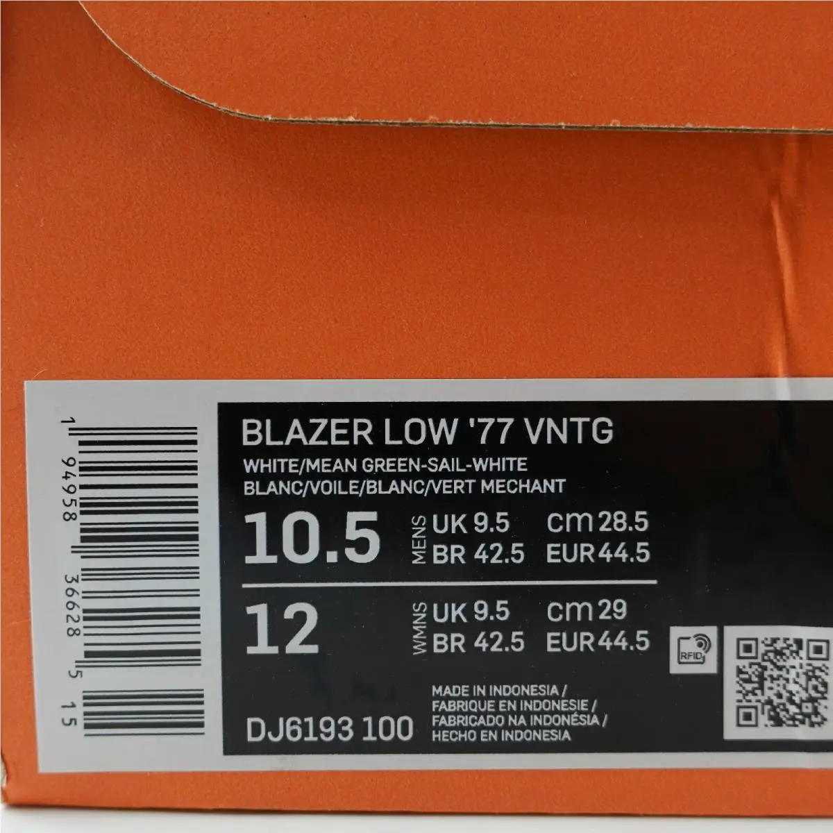 Nike shoes - Nike Blazer low 77 - Blazer low - DJ6193 100 - White 7