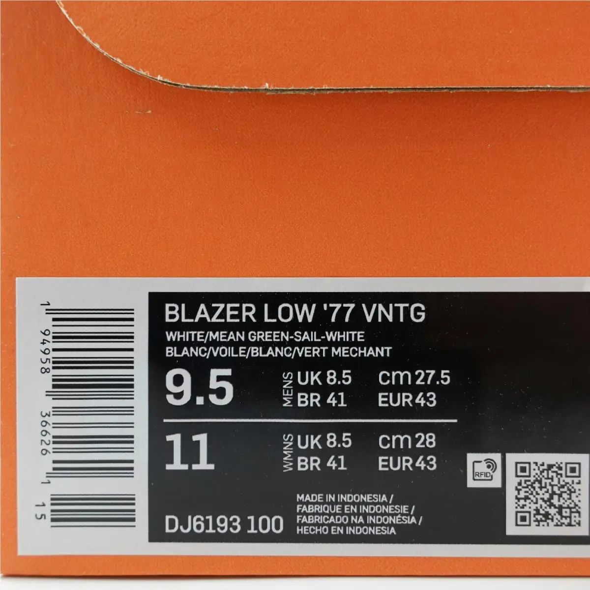 Nike shoes - Nike Blazer low 77 - Blazer low - DJ6193 100 - White 3