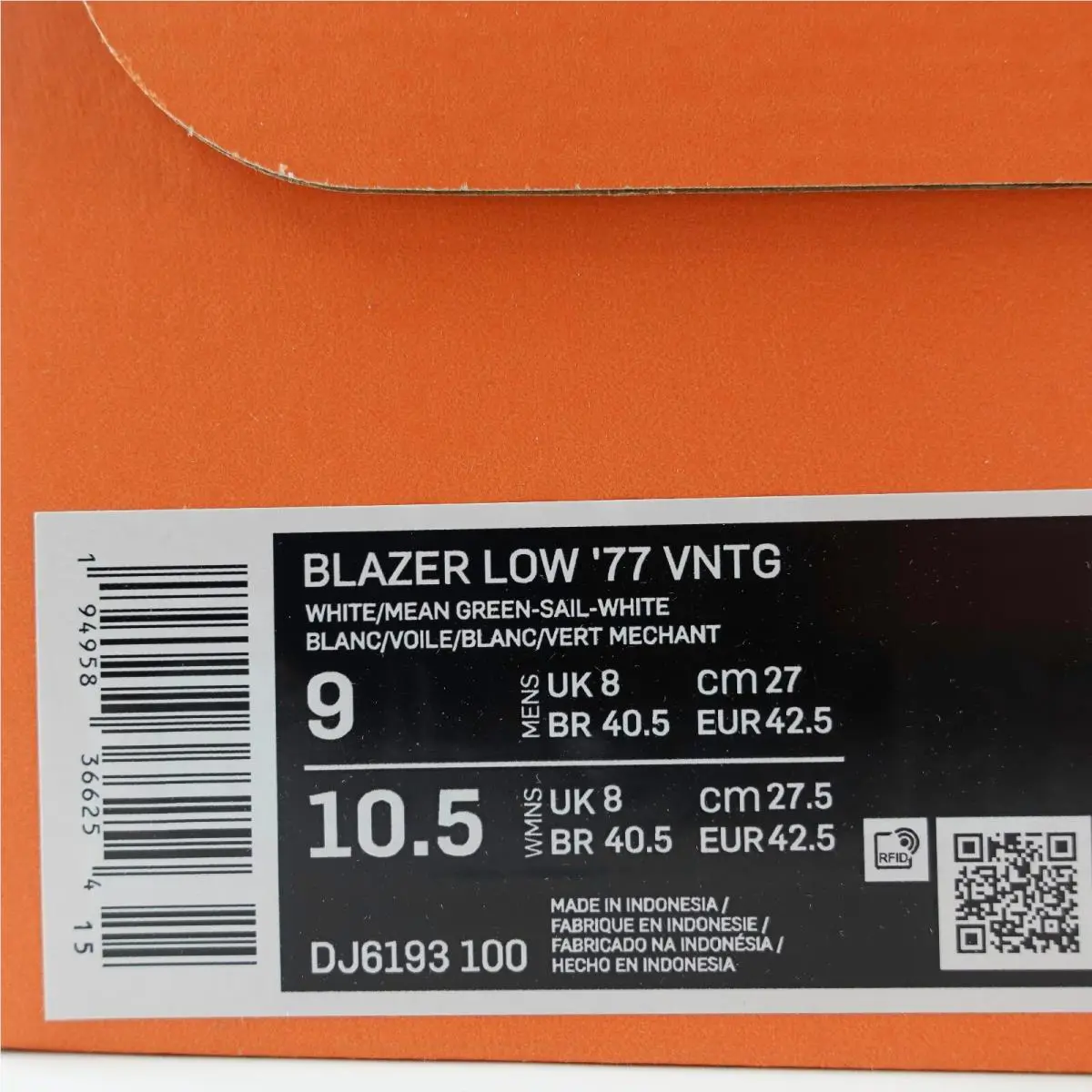 Nike shoes - Nike Blazer low 77 - Blazer low - DJ6193 100 - White 1