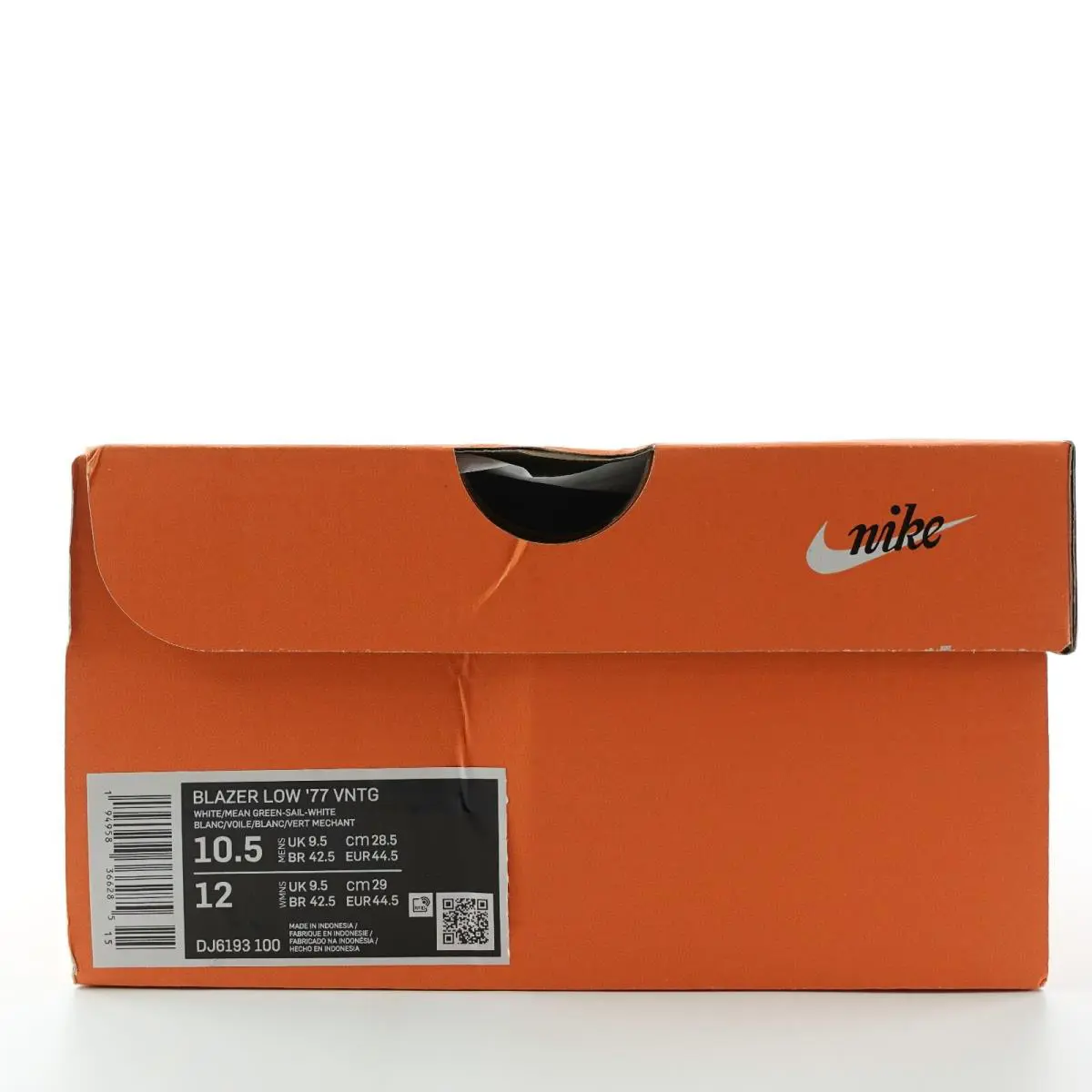 Nike shoes - Nike Blazer low 77 - Blazer low - DJ6193 100 - White 8