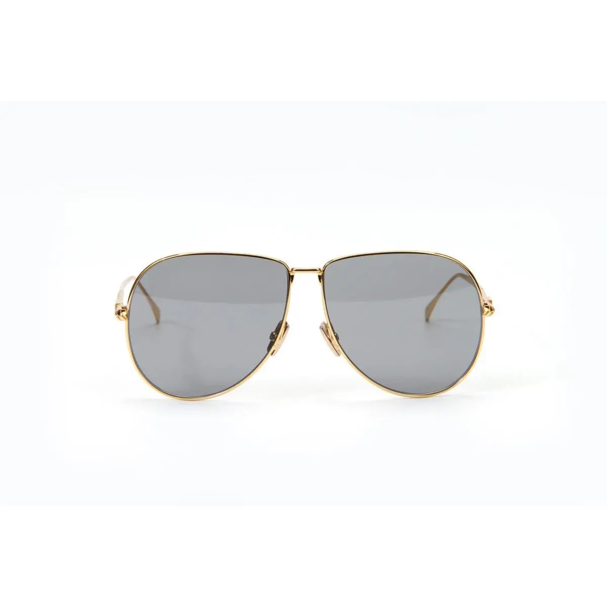 Fendi Gold Aviator Sunglasses w/ Gray Lenses “FF0437/S”