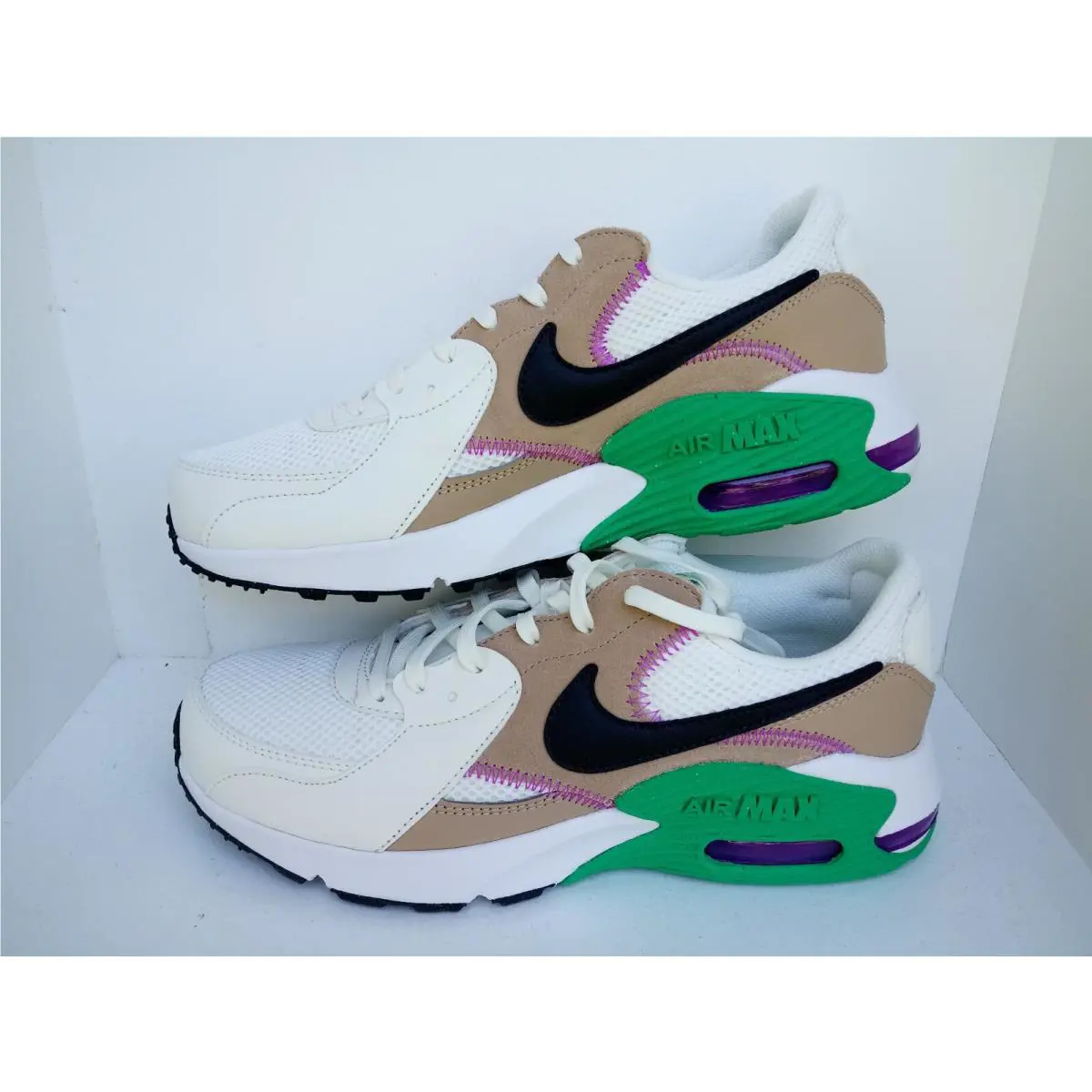 Nike shoes - Nike Air Max Excee - Air Max Excee - BLACK/RED & BLACK/HEMP-GREEN, :: WHITE/HEMP-GREEN 13