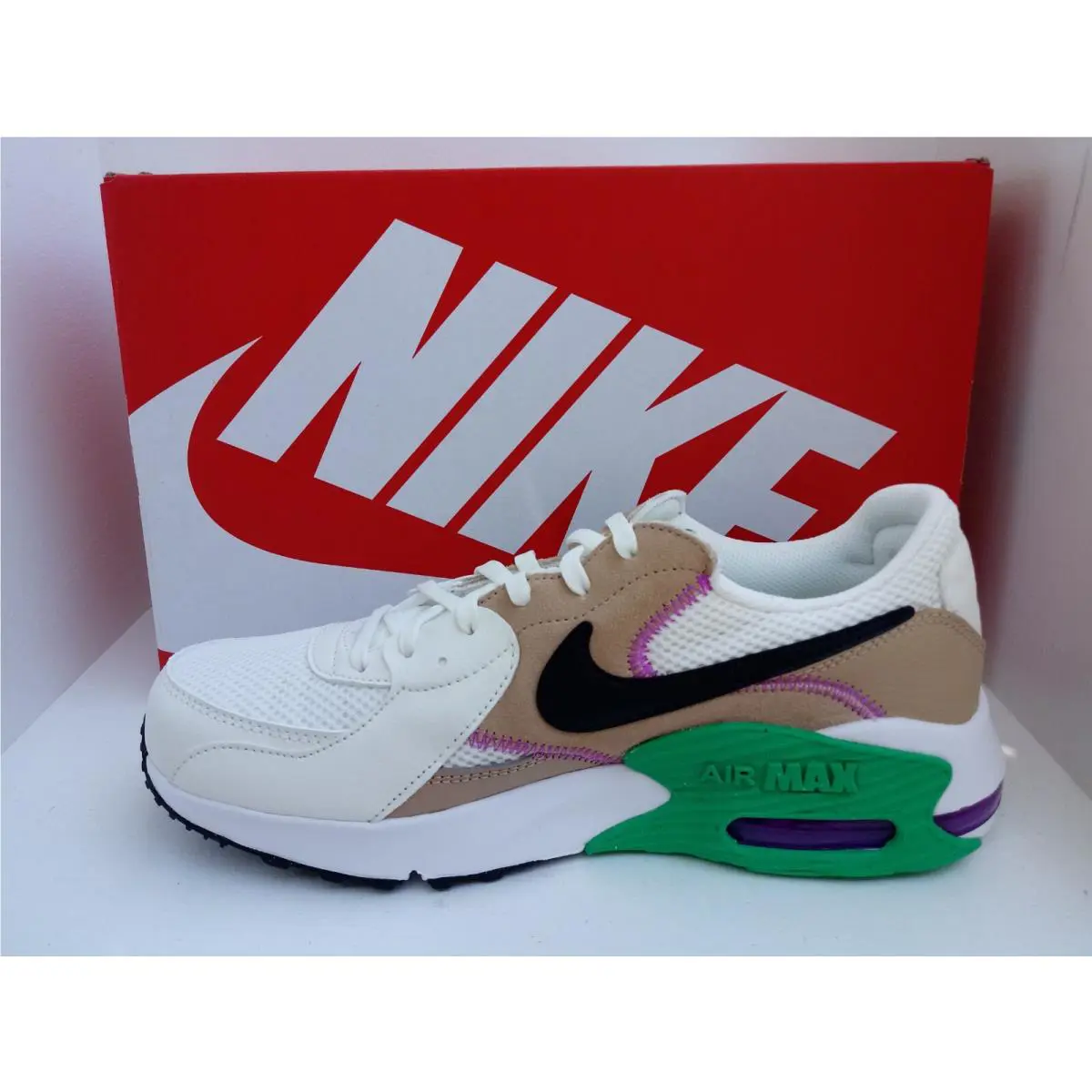 Nike shoes - Nike Air Max Excee - Air Max Excee - BLACK/RED & BLACK/HEMP-GREEN, :: WHITE/HEMP-GREEN 16