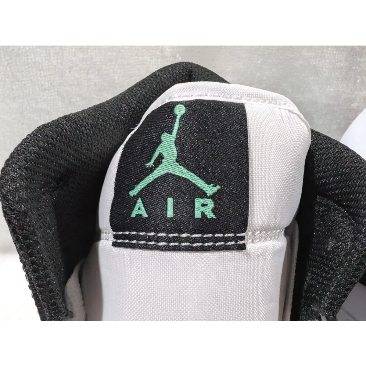 Nike shoes - Air Jordan 1 Mid - Air Mid - DQ8426-103 - White/Bllack/Green Glow 7