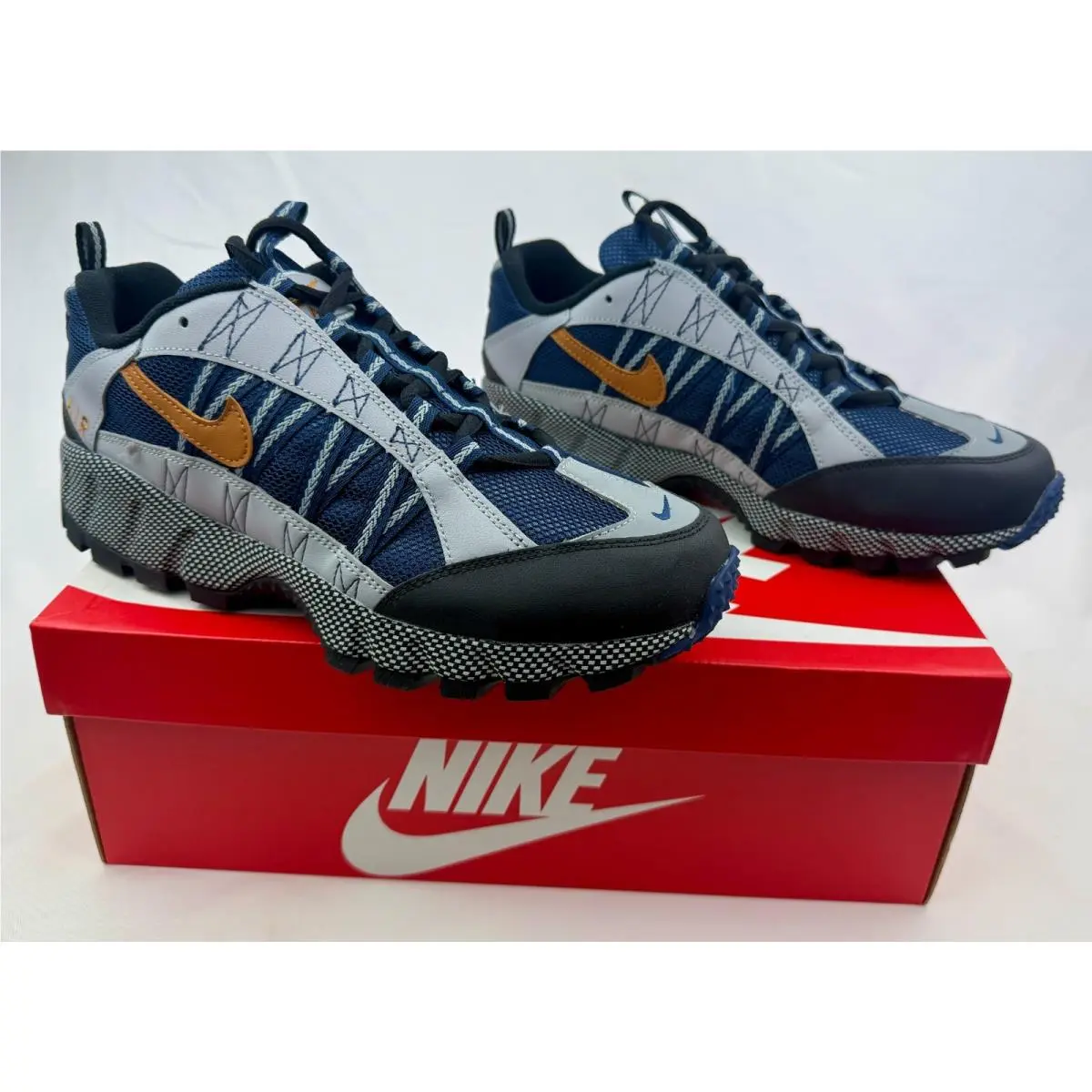 Nike Air Humara QS Low Midnight Navy Blue Black Grey Men’s Shoes FJ7098 300