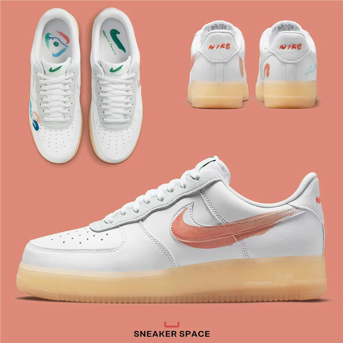 Nike shoes - Nike Air Force 1 Flyleather - DB3598-100 - White 11