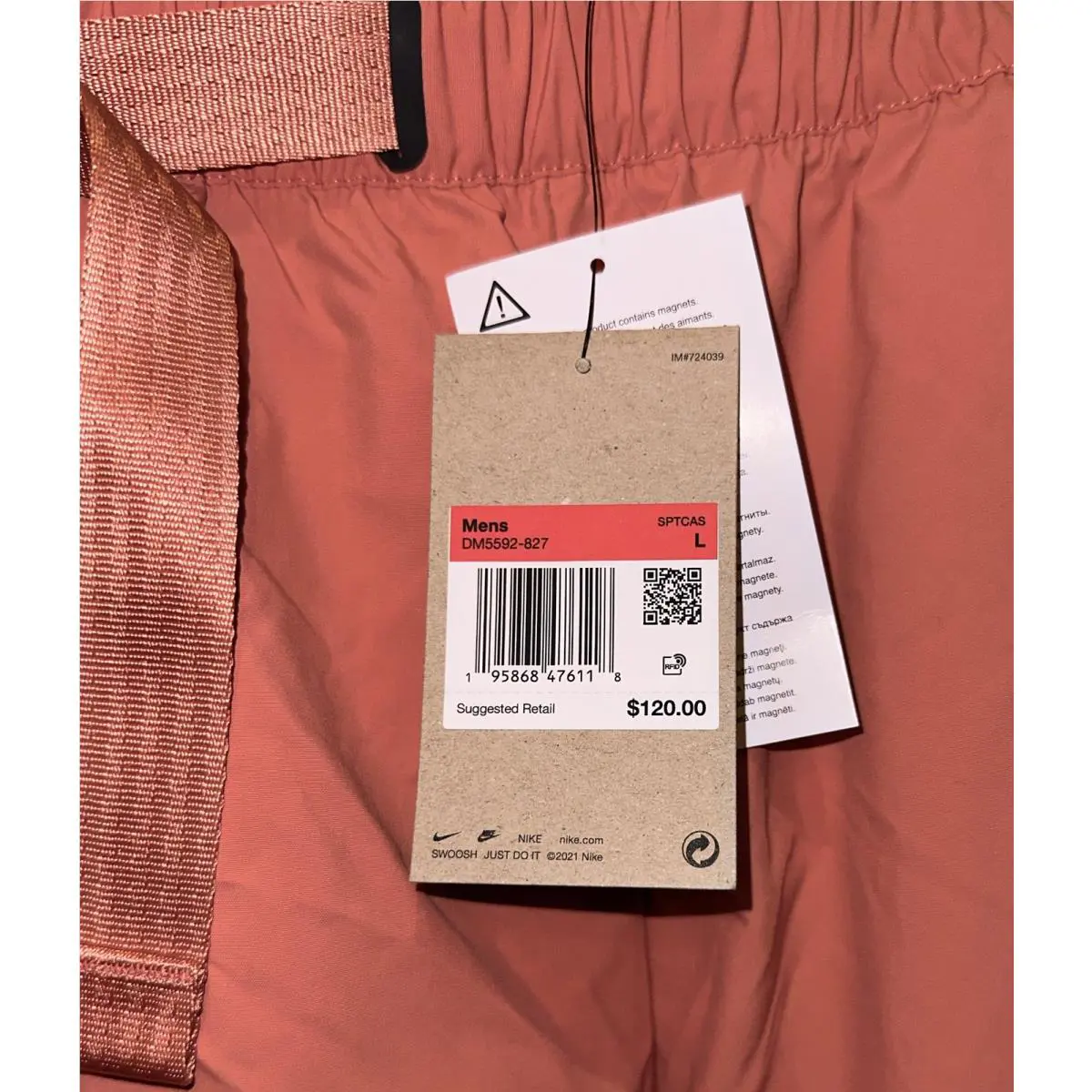 Nike clothing - Nike Tech Pack Woven Cargo Shorts - DM5592 - Orange 9