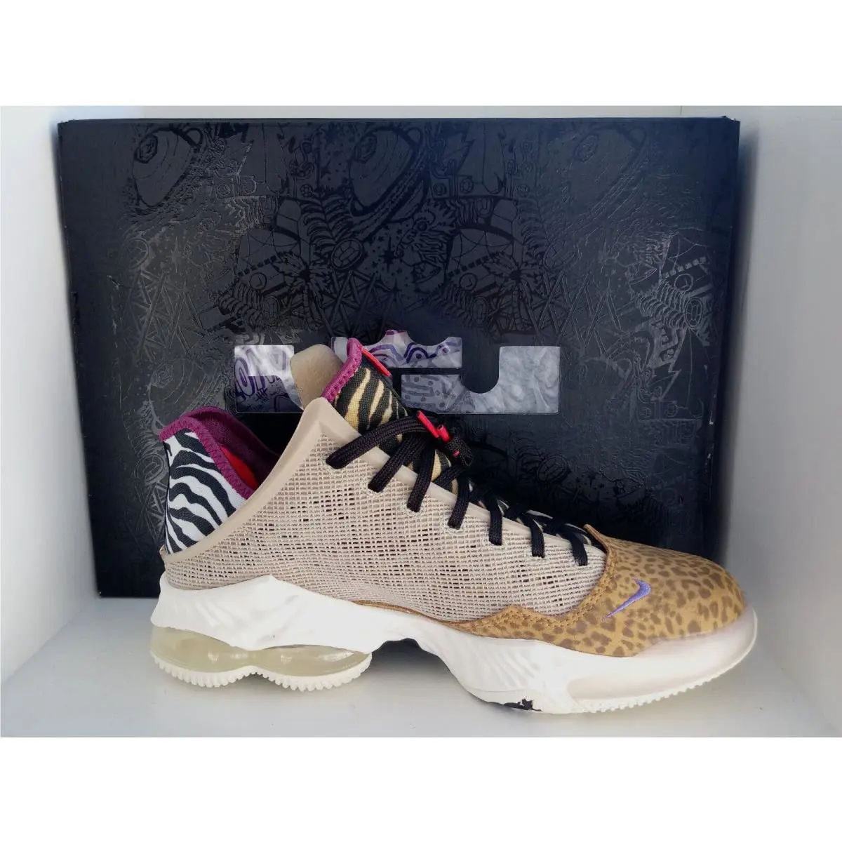 Nike shoes - Nike LeBron 19 - LeBron - DM1058-200 - RATTAN/DARK IRIS-SAIL-BLACK 1