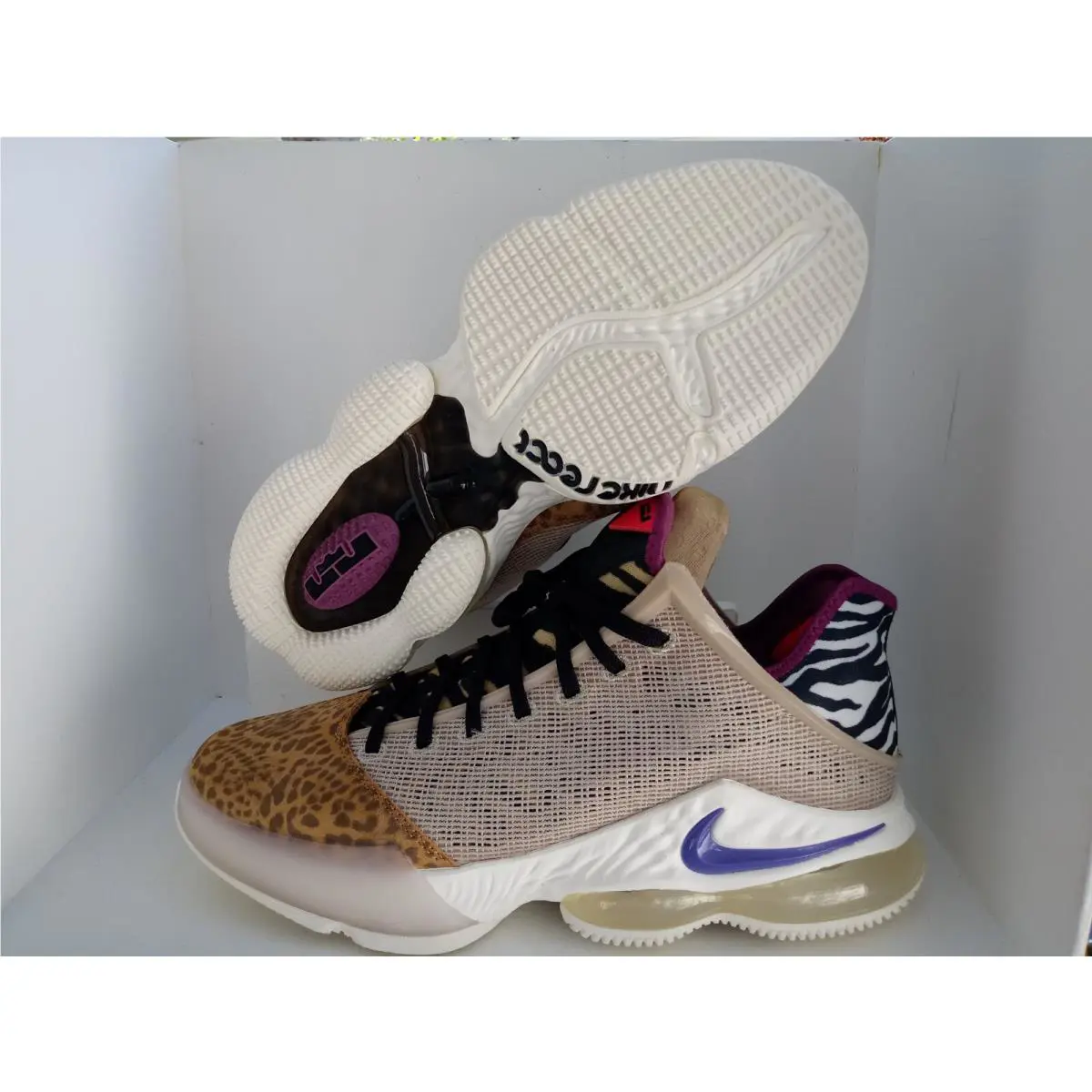 Nike shoes - Nike LeBron 19 - LeBron - DM1058-200 - RATTAN/DARK IRIS-SAIL-BLACK 14