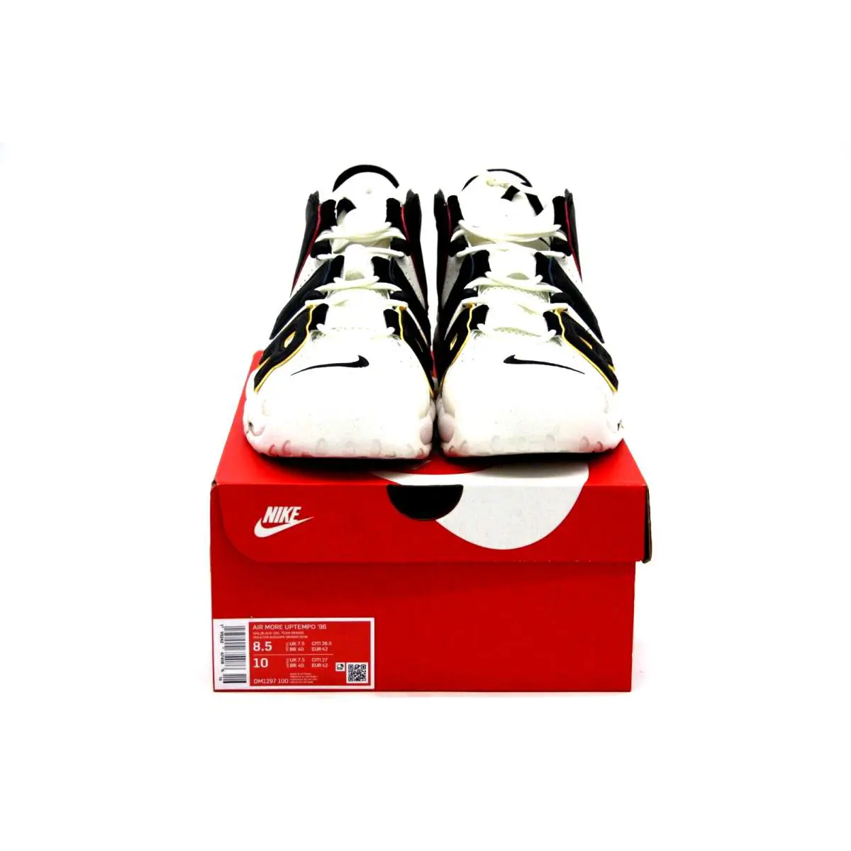 Nike shoes - Nike Air More Uptempo `96 - DM1297-100 - SAIL BLACK/SAIL TEAM ORANGE 7