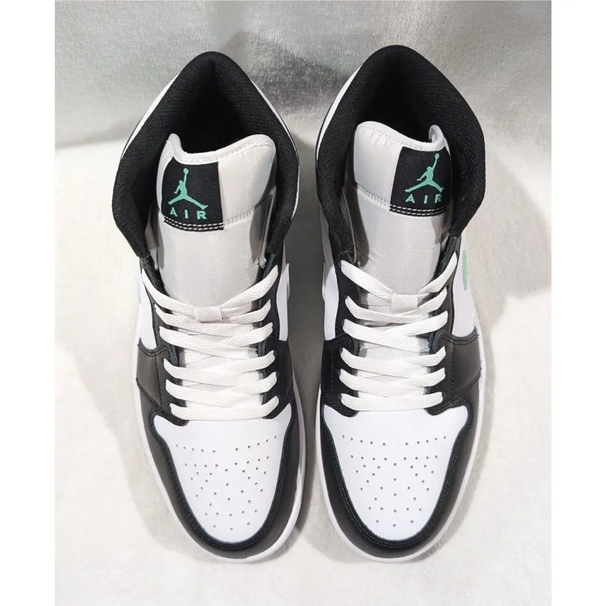 Nike shoes - Air Jordan 1 Mid - Air Mid - DQ8426-103 - White/Bllack/Green Glow 0