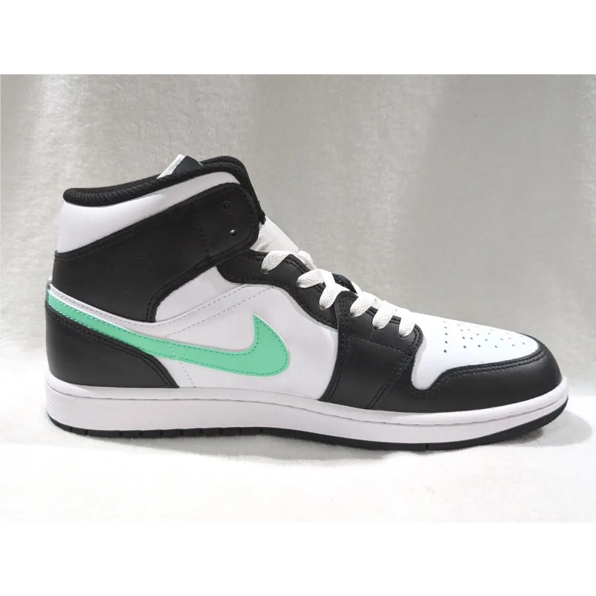 Nike shoes - Air Jordan 1 Mid - Air Mid - DQ8426-103 - White/Bllack/Green Glow 18