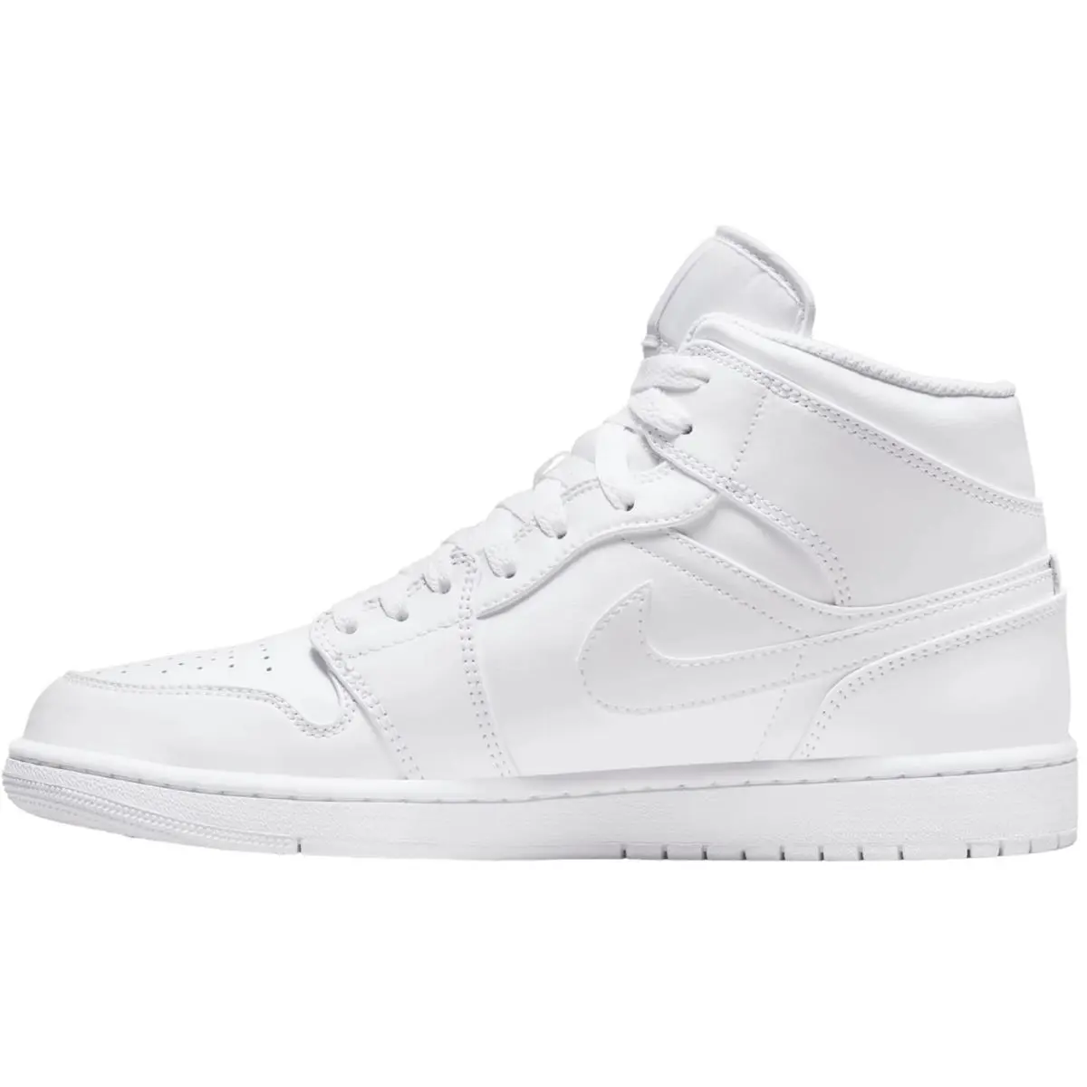 Nike shoes - Nike Air Jordan 1 Mid Retro - White/White/White 0