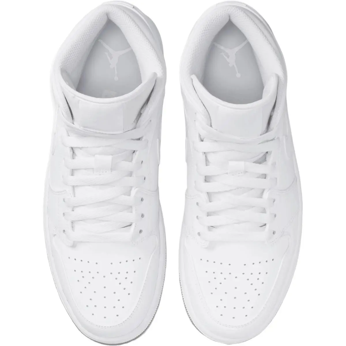 Nike shoes - Nike Air Jordan 1 Mid Retro - White/White/White 2