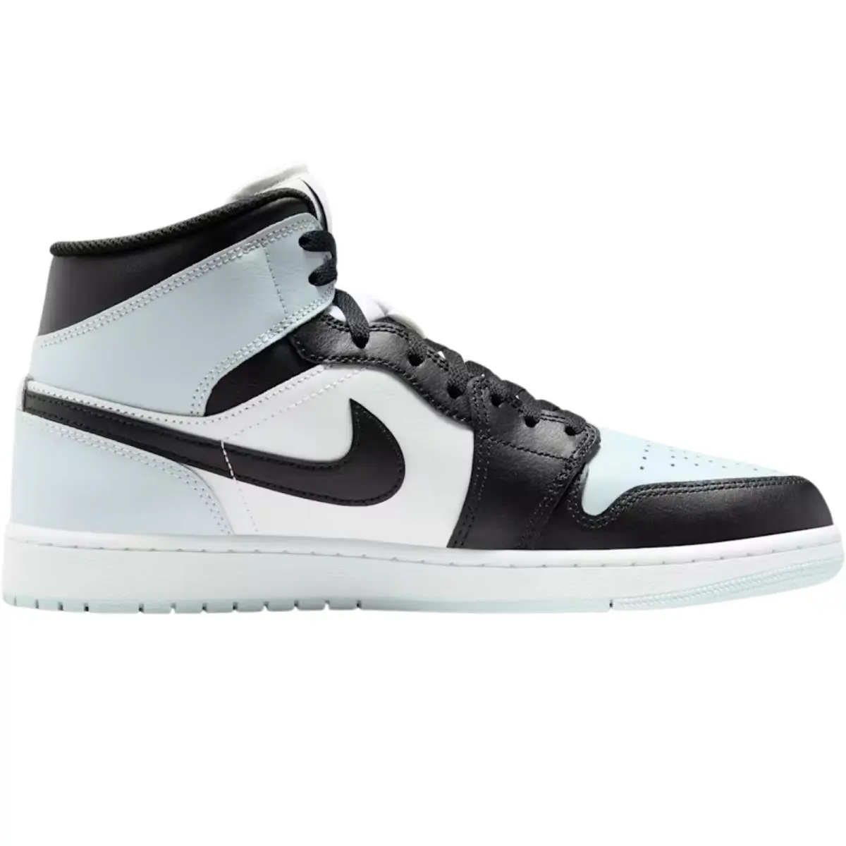 Air Jordan 1 Mid Retro OG Men Sneaker Shoe Size 7-14 Colors Black/Aura/White/Squadron Blue by Nike