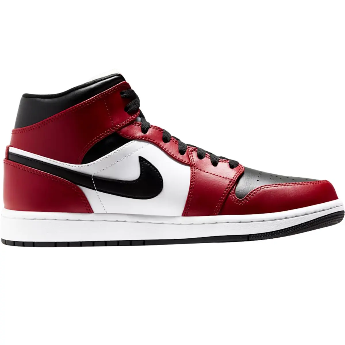 Air Jordan 1 Mid Retro OG Men Sneaker Shoe Size 7-14 Colors Black/Gym Red/Black by Nike