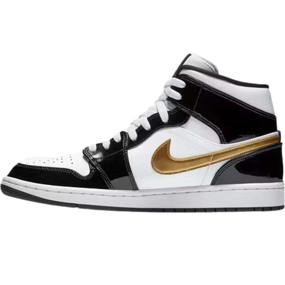 Nike shoes - Nike Air Jordan 1 Mid Retro - White/White/White 92