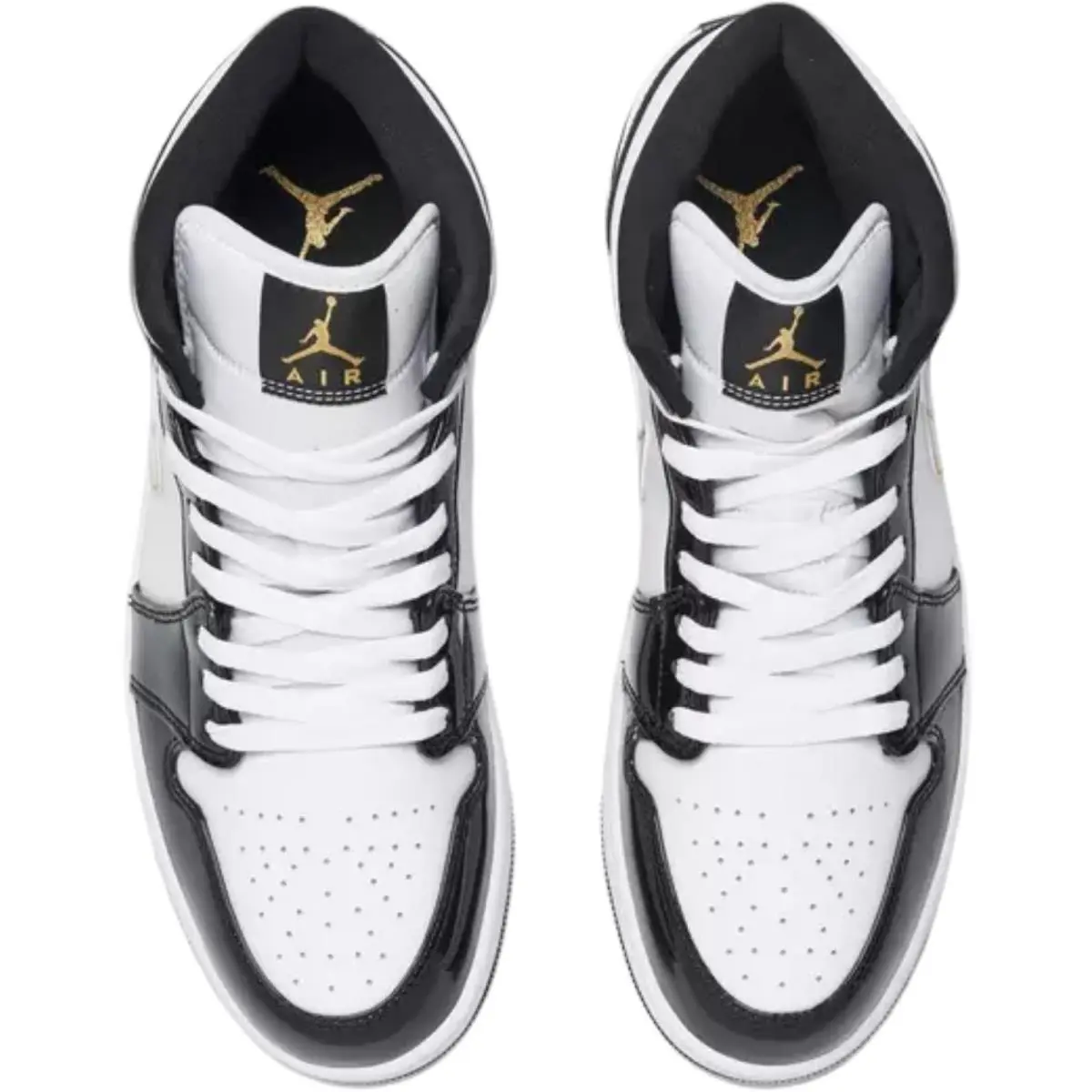 Nike shoes - Nike Air Jordan 1 Mid Retro - White/White/White 94