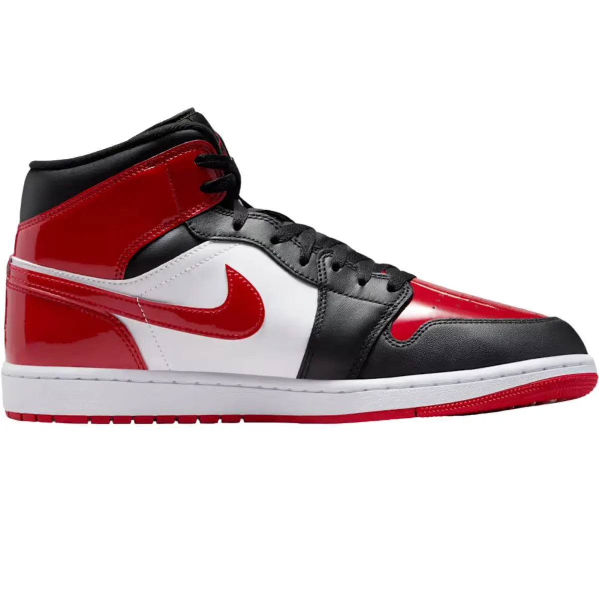 Air Jordan 1 Mid Retro OG Men Sneaker Shoe Size 7-14 Colors Black/White/Varsity Red by Nike