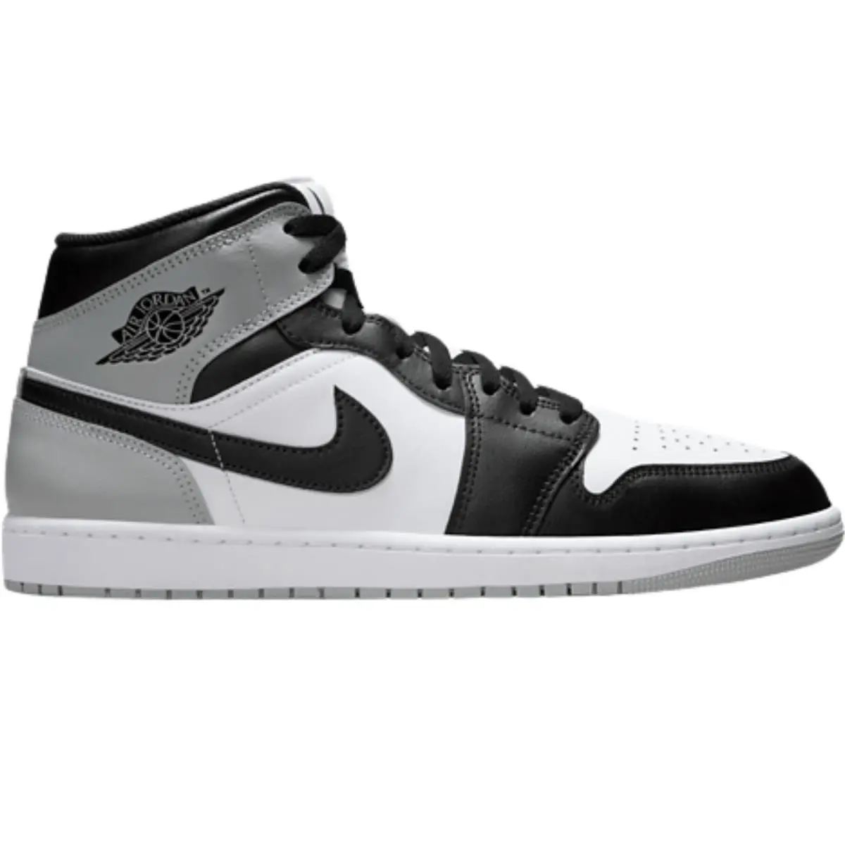 Air Jordan 1 Mid Retro OG Men Sneaker Shoe Size 7-14 Colors Light Smoke Grey/Black/White by Nike