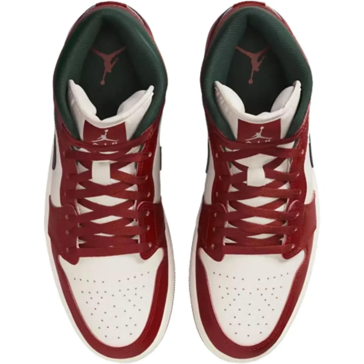 Nike shoes - Nike Air Jordan 1 Mid Retro - White/White/White 34