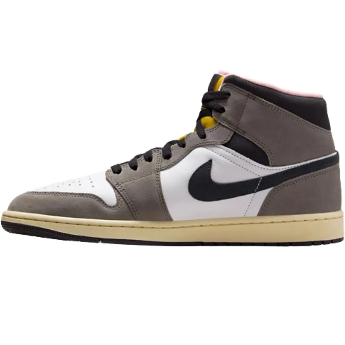 Nike shoes - Nike Air Jordan 1 Mid Retro - White/White/White 50