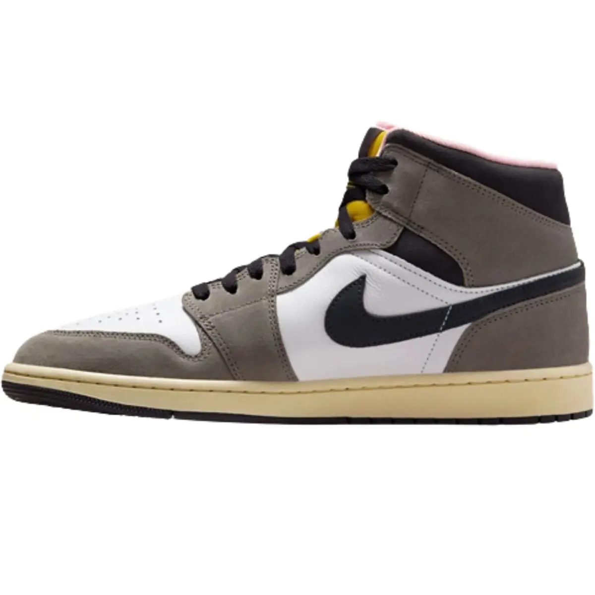Nike shoes - Nike Air Jordan 1 Mid Retro - White/White/White 77