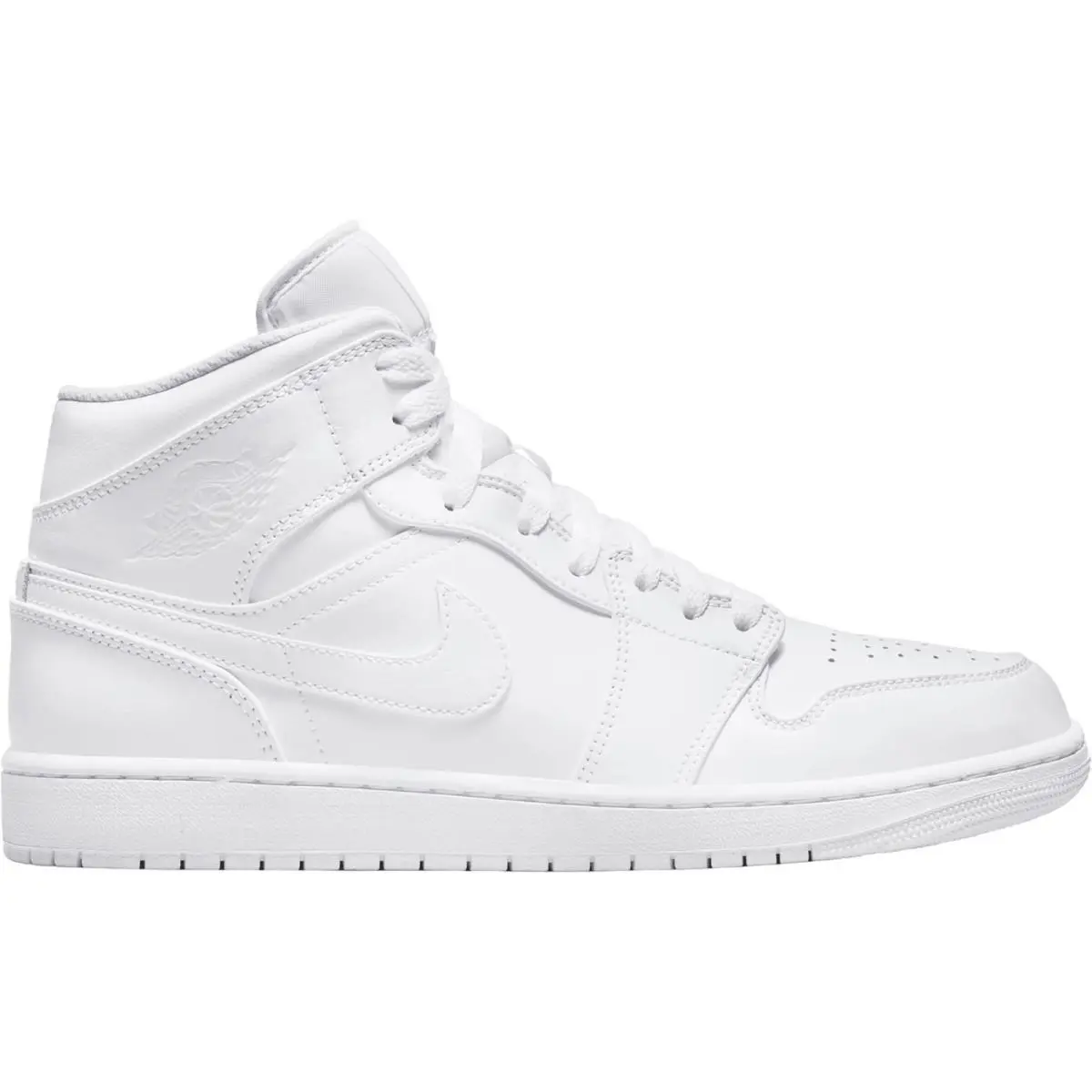 Nike shoes - Nike Air Jordan 1 Mid Retro - White/White/White 4