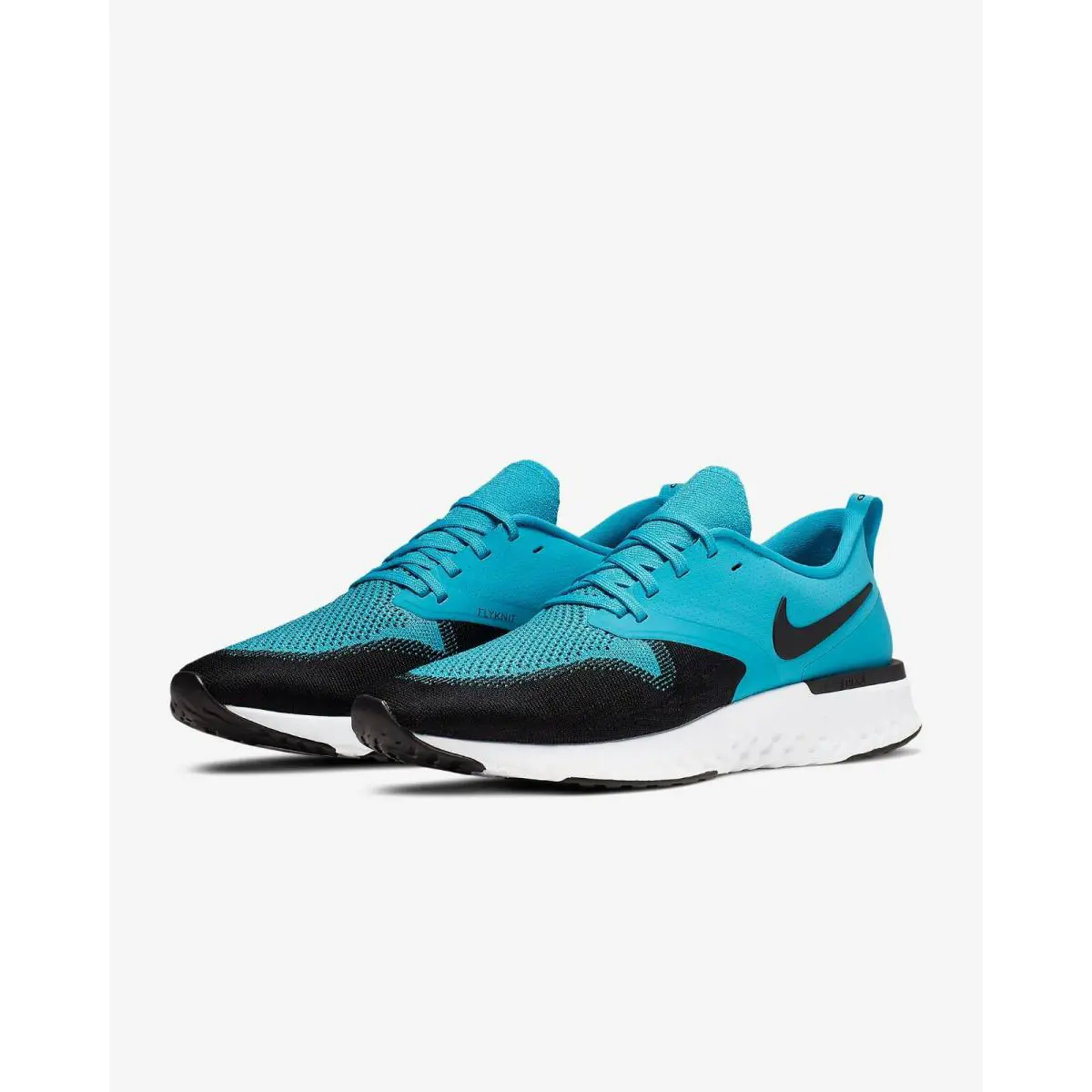 Nike shoes - Nike Odyssey React 2 Flyknit - Blue Lagoon/White/Black 3