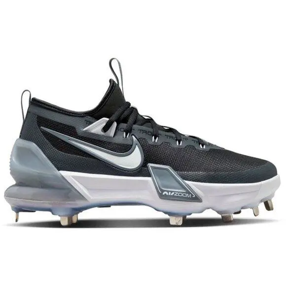 Men`s Nike Force Zoom Trout 9 Elite Metal Baseball Cleats - Black - 8.5 - Black, [: Black