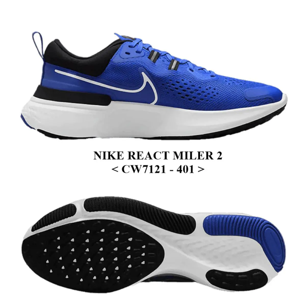 Nike shoes - Nike React Miler - React Miler - CW7121-401 - Blue (Hyper Royal) 0
