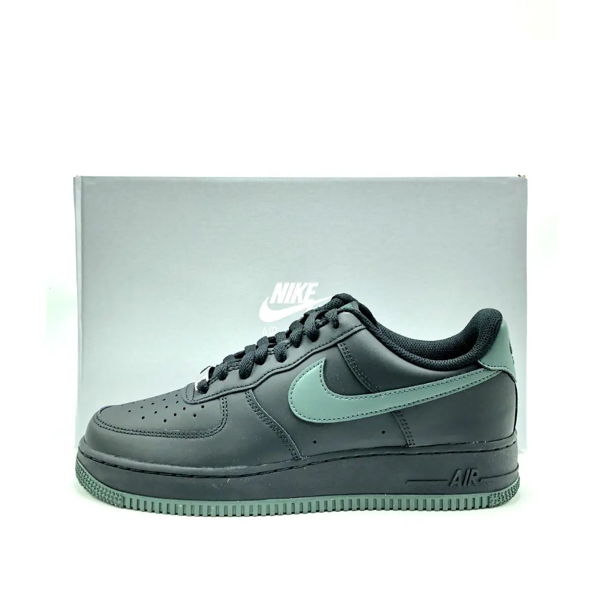 Men Nike Air Force 1 Low Black/vintage Green FJ4146 001 Sz 8.0-12.0 - Black
