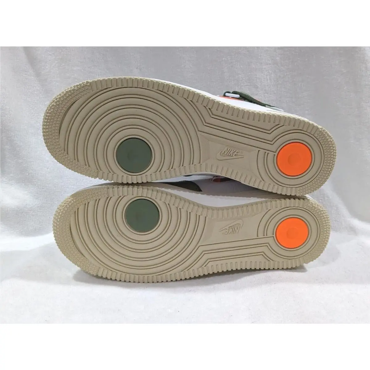 Nike shoes - Nike Air Force 1 Mid QS - DQ3505-100 - White/Orange/Green 6