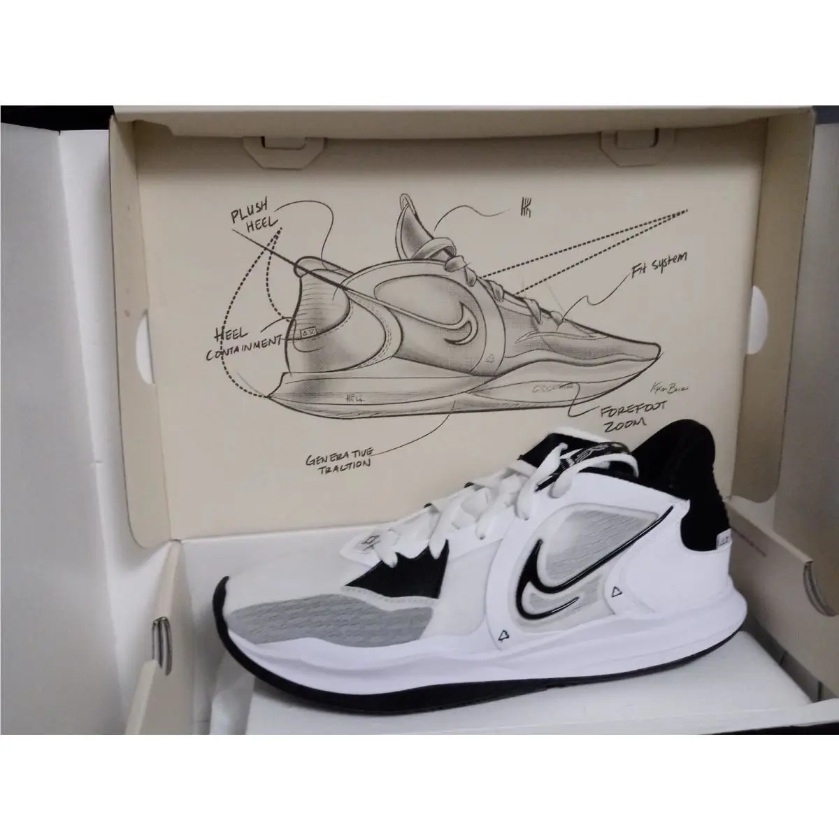 Nike shoes - Nike Kyrie Low - Kyrie Low - DO9617-100 - WHITE/BLACK 25