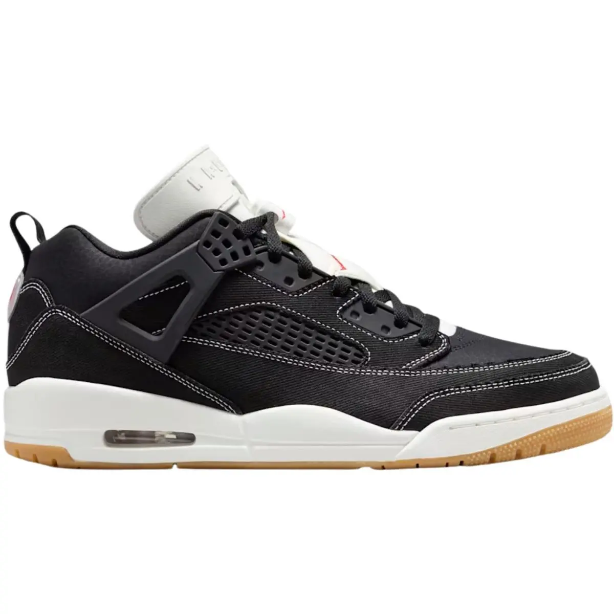 Air Jordan Spizike Low Men Sneaker Shoe US Size 7-14 Colors Black/University Red/Gum Medium Brown/Sail by Nike