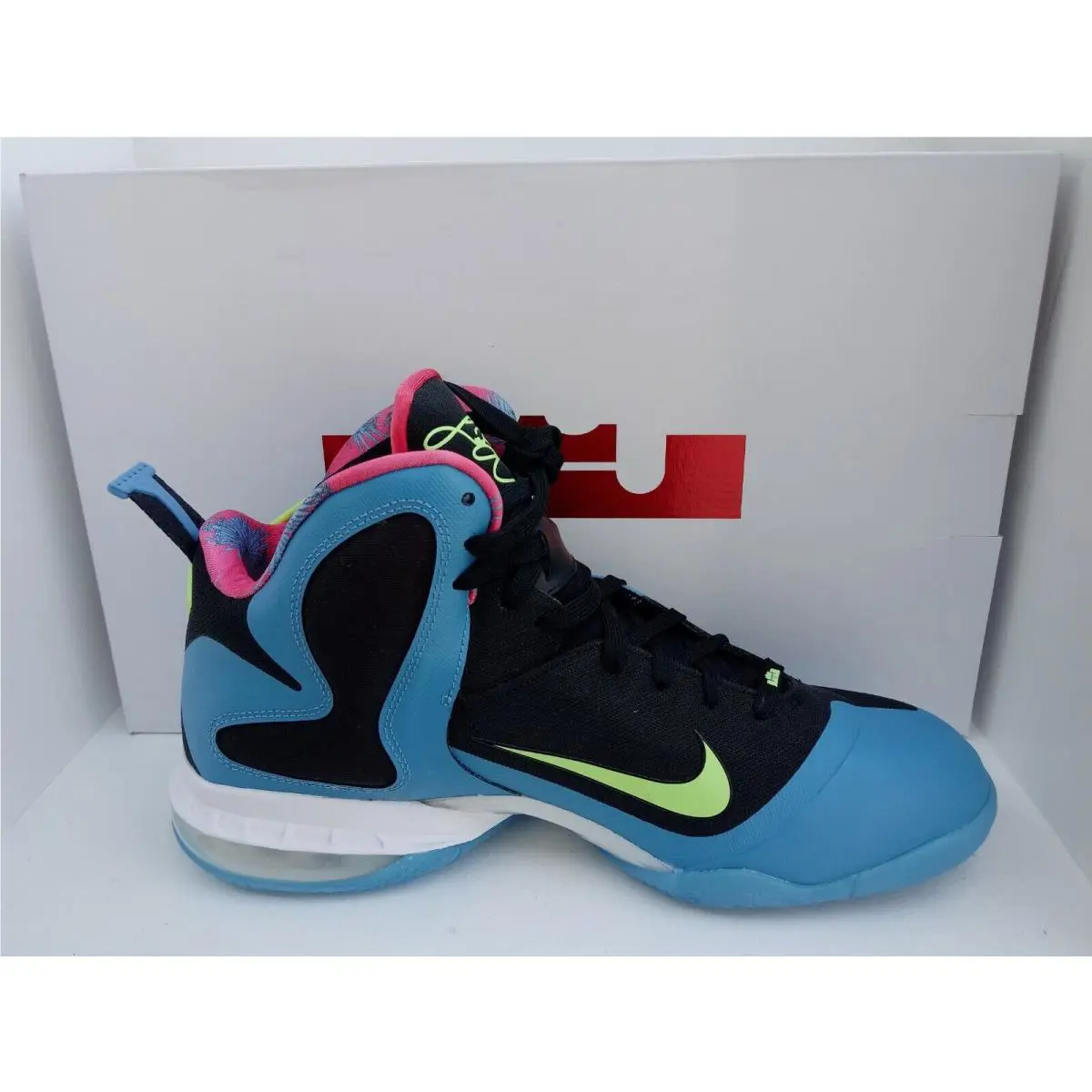 Nike shoes - Nike LeBron 9 - LeBron - DO5838-001 - BLACK/LIME GLOW-DUTCH BLUE 8