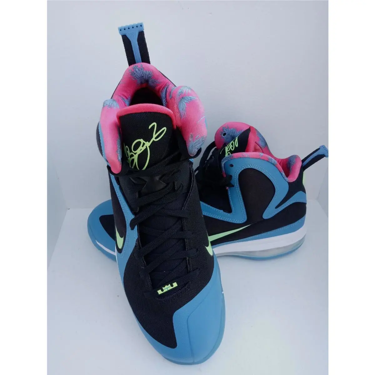 Nike shoes - Nike LeBron 9 - LeBron - DO5838-001 - BLACK/LIME GLOW-DUTCH BLUE 7