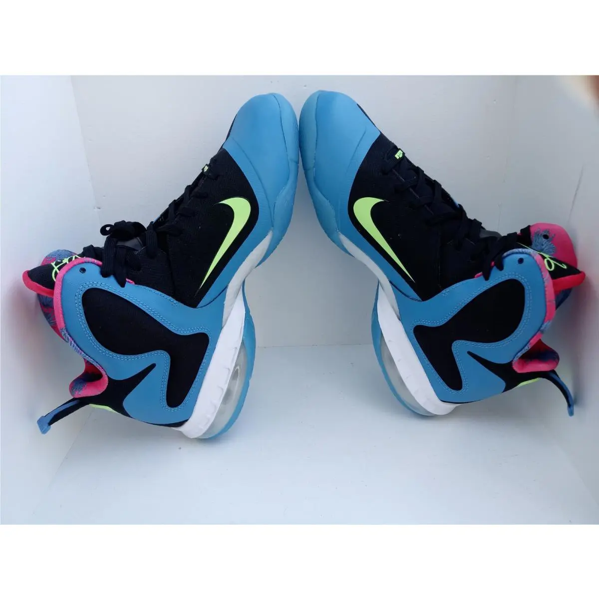 Nike shoes - Nike LeBron 9 - LeBron - DO5838-001 - BLACK/LIME GLOW-DUTCH BLUE 14