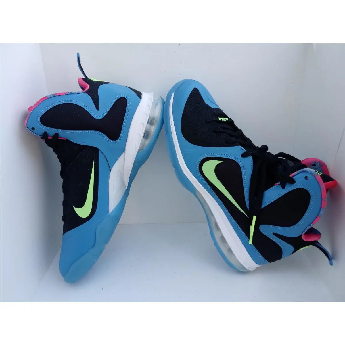 Nike shoes - Nike LeBron 9 - LeBron - DO5838-001 - BLACK/LIME GLOW-DUTCH BLUE 16