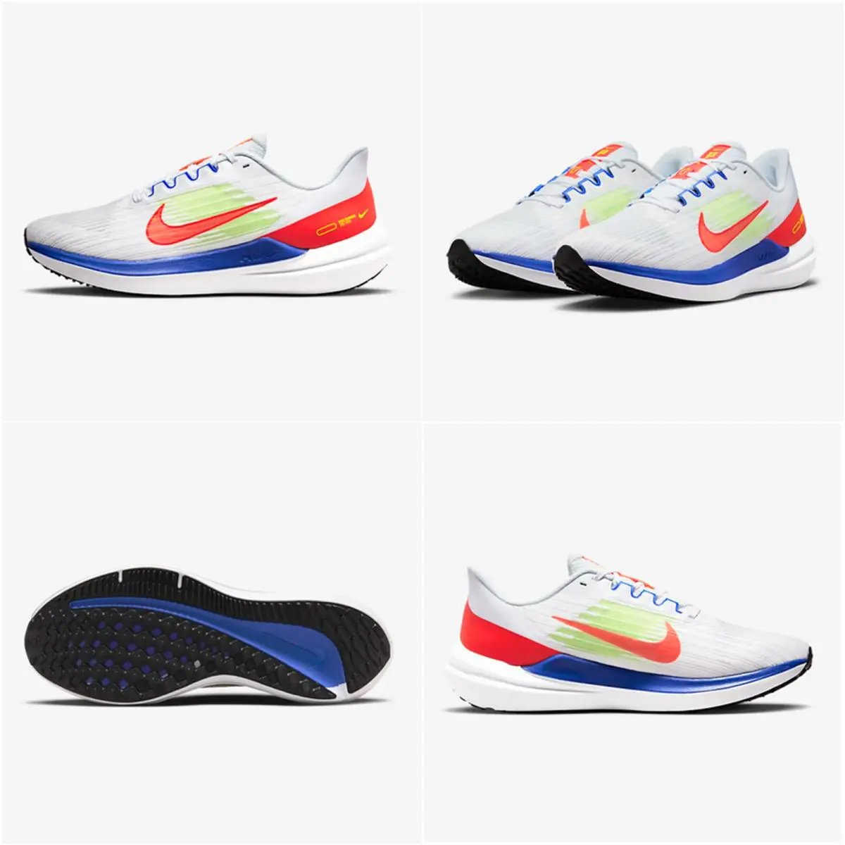 Nike shoes - Nike Air Winflo 9 - Air Winflo - DX3355 - • Shown: White/Racer Blue/Volt/Bright Crimson 0