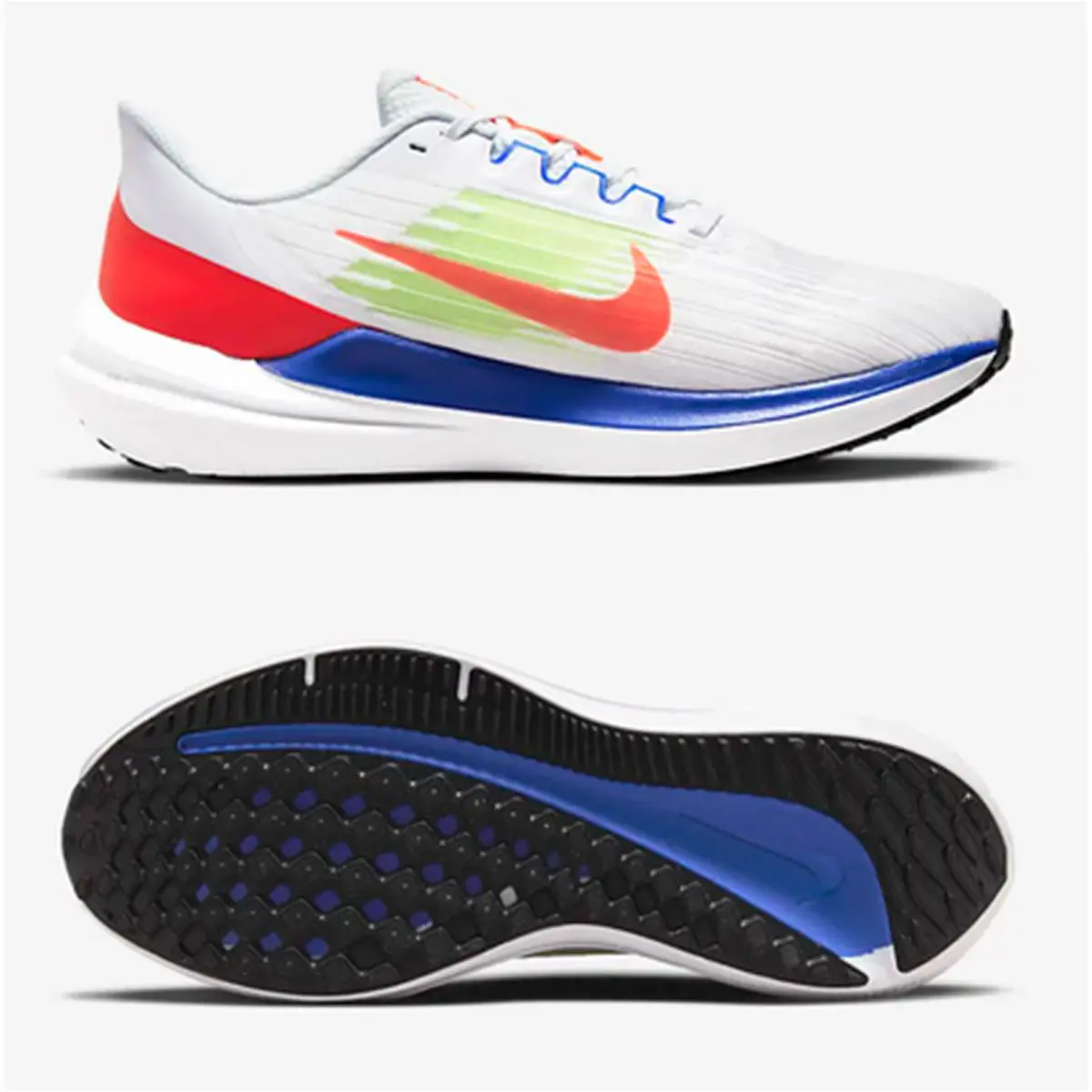 Nike shoes - Nike Air Winflo 9 - Air Winflo - DX3355 - • Shown: White/Racer Blue/Volt/Bright Crimson 1