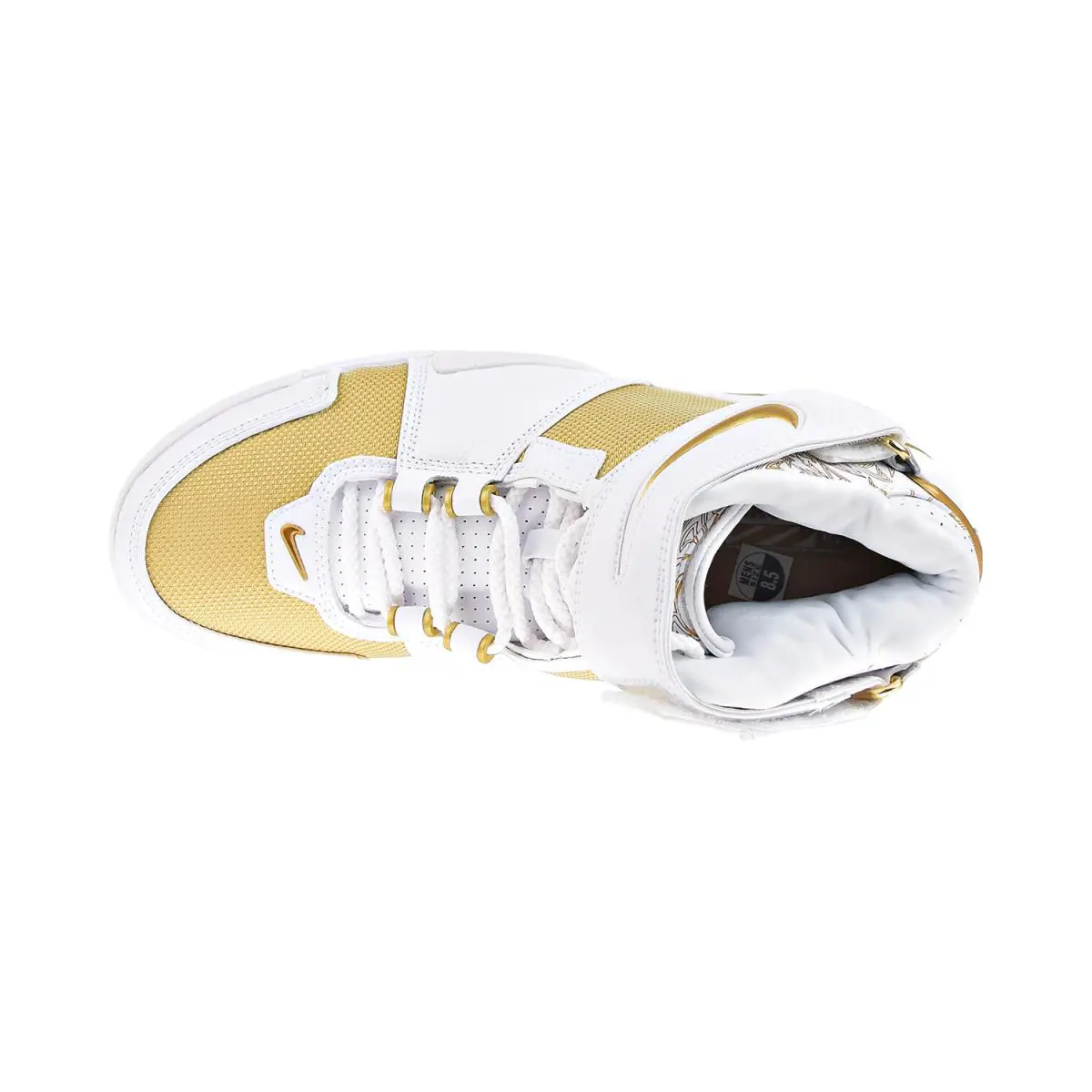 Nike shoes - White-Metallic Gold 3