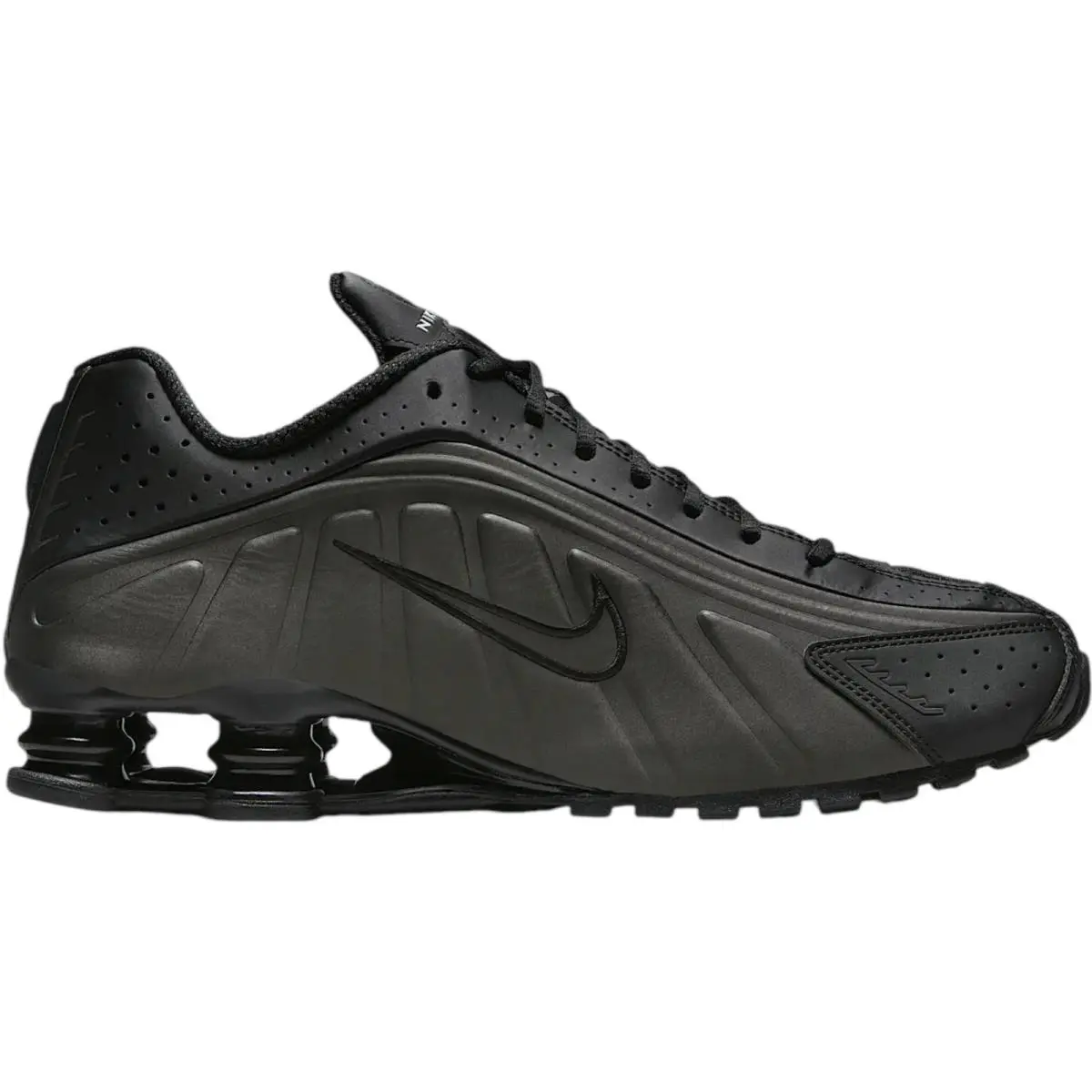 Shox R4 Men Sneaker Shoe US Size 7-14 Colors Athletic Casual Black/Black/Bright Crimson/Black by Nike